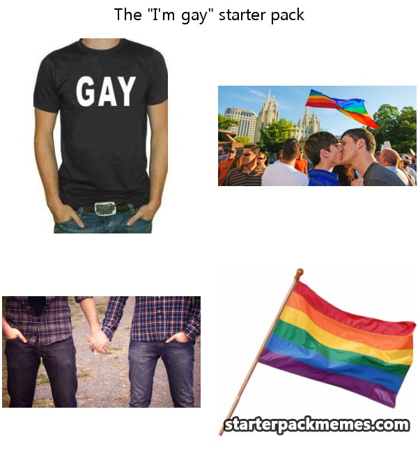The Best of Starter Pack Memes " I'm gay.